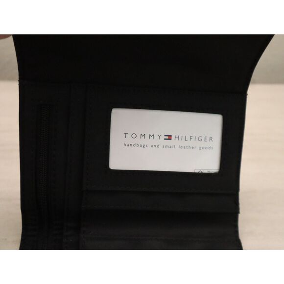 Tommy Hilfiger XW05920-973-0GJ Women's Black Polyester Tri-Fold Wallet - Picture 9 of 10